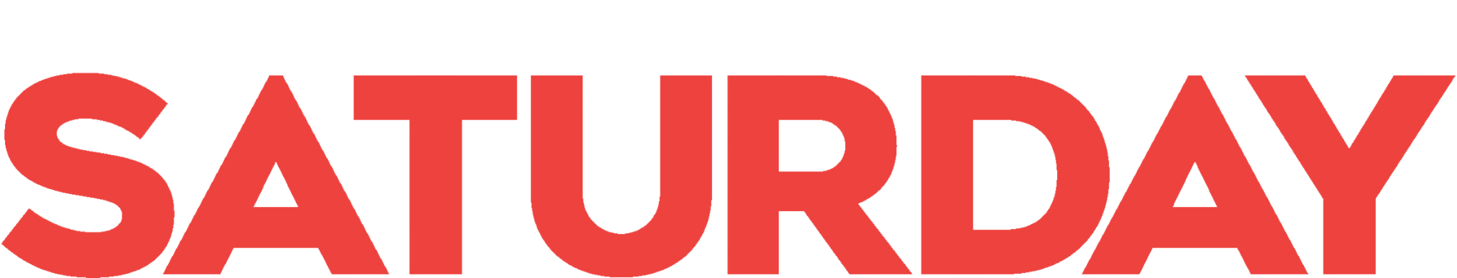 Saturday Logo + White